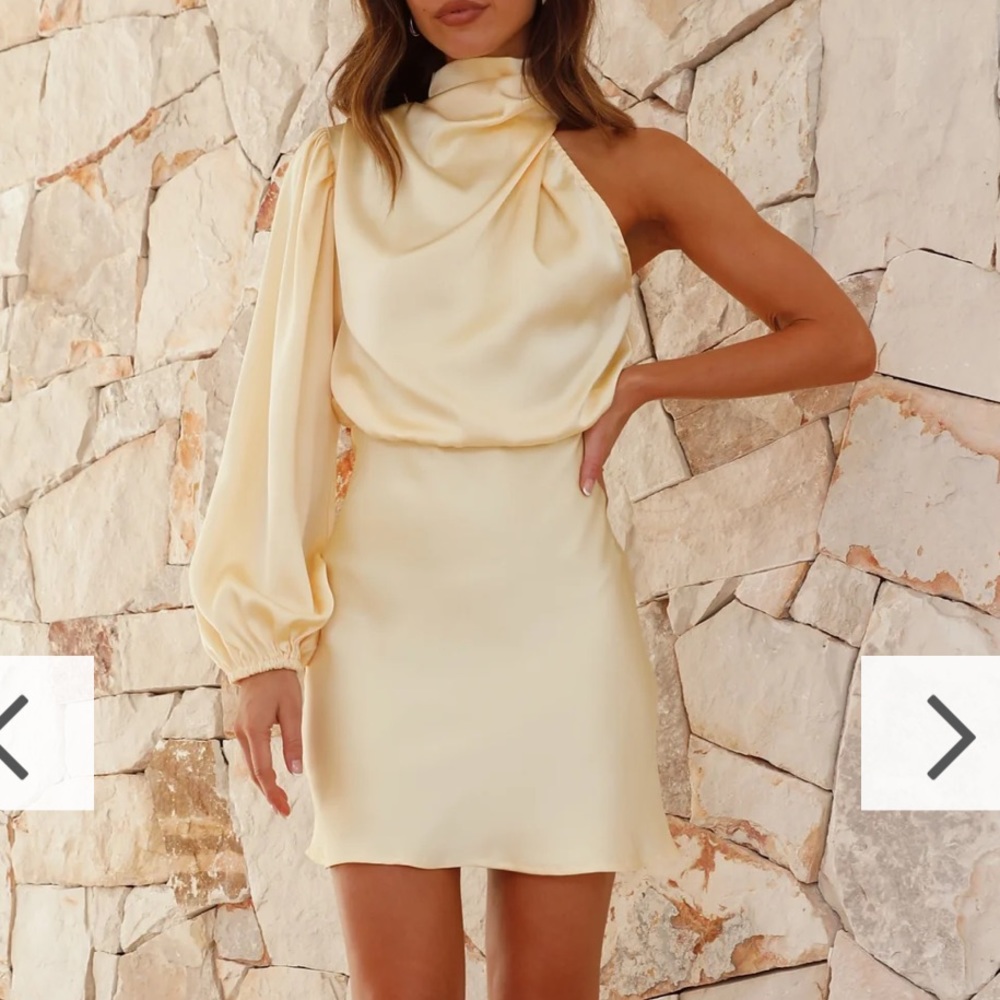 Billy J Yellow Mini Dress